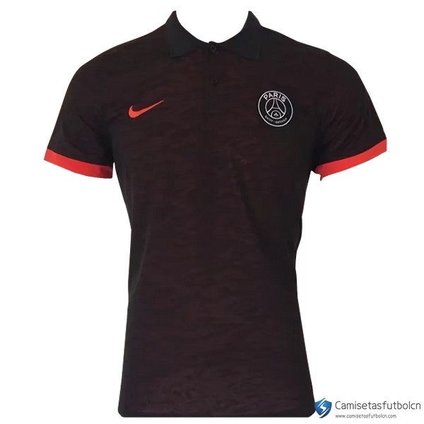 Polo Paris Saint Germain 2017-18 Negro Naranja